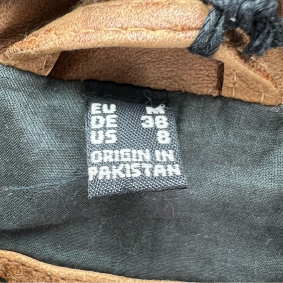 Mauritius, Women's Karyn Leather Jacket - Caramel. Size: 8 (US). NWT - Picture 4 of 10